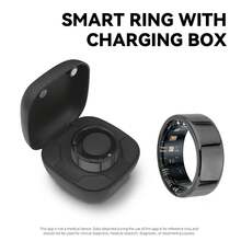 MixtataDi Smart Ring With Charging Case, IP68 Waterproof, Multiple Sports Modes, APP Real-Time Tracking Of Walking, Running, Cycling And Other Sports Data, Remote Control Photography, Sports Ring, Stylish Appearance, Light And Comfortable, Unisex, Suitable For Android And IOS Phones - Black - View 9