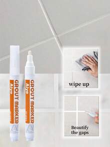 Tinta para Argamassa de Azulejo: Caneta de Tinta para Argamassa à Prova D'água, Clareador e Marcador de Selagem de Argamassa, Deixando a Linha de Argamassa com uma Aparência Mais Limpa. Caneta Marcadora para Tinta para Argamassa de Azulejo: Tinta para Argamassa à Prova D'água, Corante para Azulejo e Caneta de Selagem. Selante para Azulejos, Reparo e Selagem de Banheiros e Chuveiros: Nossas Canetas de Tinta para Azulejos e Rejuntes Trazem Seu Rejunte de Volta para Nossas Canetas de Tinta para Rejunte.