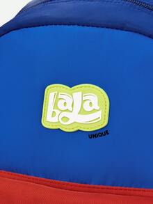 Balabala Mochila para niños con bloques de color, ligera y cómoda - tonos azul-rojo - Ver 5
