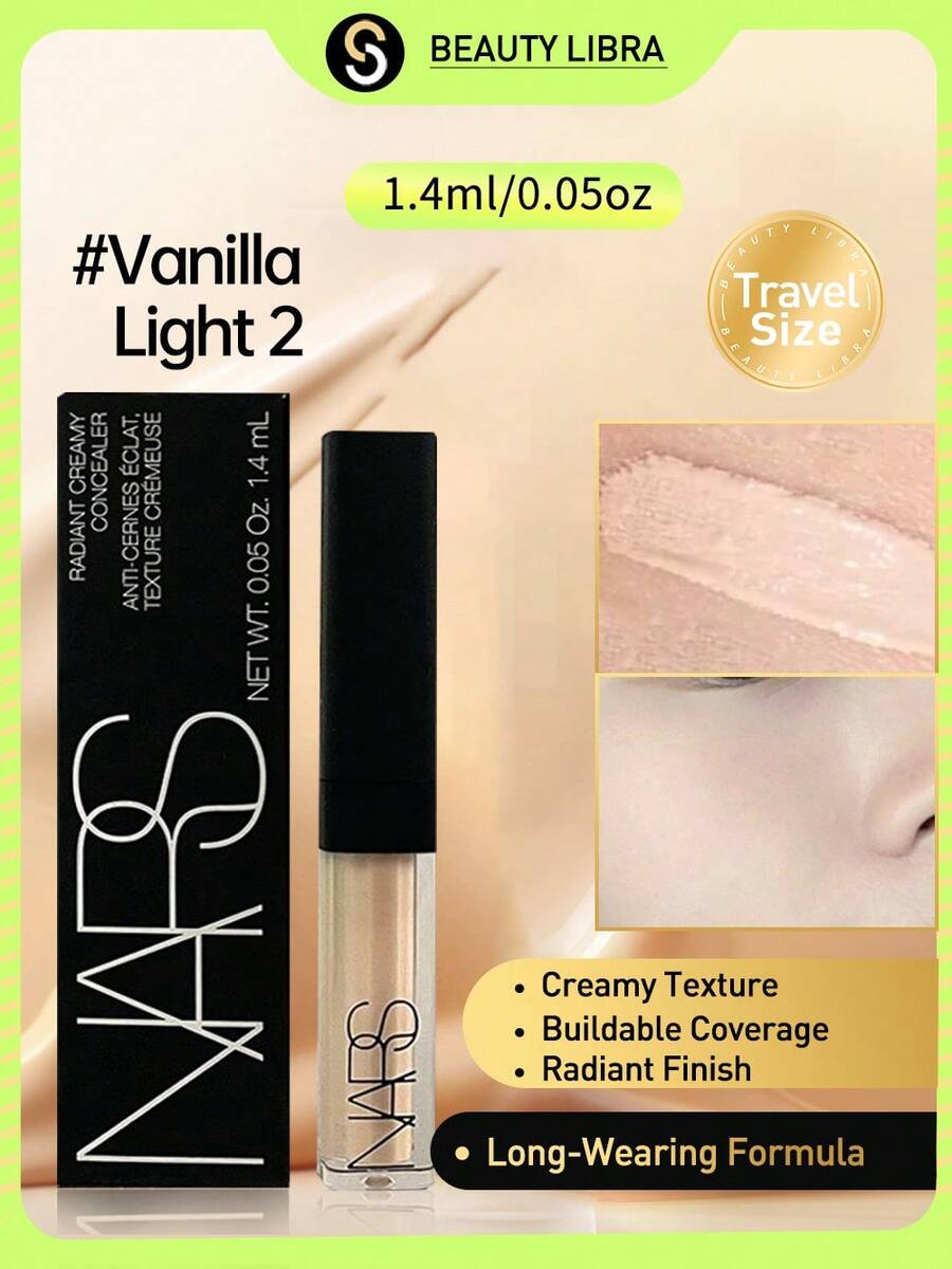 Nars Radiant Creamy Concealer - Full Coverage Concealer , Radiant Creamy Concealer, Travel Size Concealer ,Mini Size Concealer 1.4mL/0.05OZ - Vanilla Light 2 - View 1