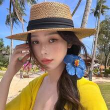 1/5 piezas Pinzas para el cabello de mujer con flores de color degradado, elegantes y minimalistas de unicolor, adecuadas para uso diario, casual, fiesta, viaje, coleta, moño, lavado de cara, maquillaje, combinación de atuendos, pinzas de garra, pasadores de cabello, accesorios de color rosa