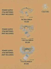 1pc Enchanting Christmas Snowflake String Lights, LED Snowflake Decorative String Lights, Battery Powered, Fairytale Lighting, Plastic Art Decor Indoor Lighting, Battery Powered With Switch Control, Non-Wireless, Suitable For Christmas Decoration In Living Room, Bedroom, Staircase, Handrail, Christmas Tree, Bedroom, Party, Wedding, Christmas Party Romantic Atmosphere Decorative Lights [Batteries Not Included]Christmas Decoration XMAS Decor Christmas Tree Gift Decor Thanksgiving Wedding Home Decor Home Decor Fall Decor Autumn Decor Birthday Decorations For Gifts Party Supplies Indoor Outdoor Garden Holiday Festival Decor Halloween Decor Wall Decor Halloween Ornaments