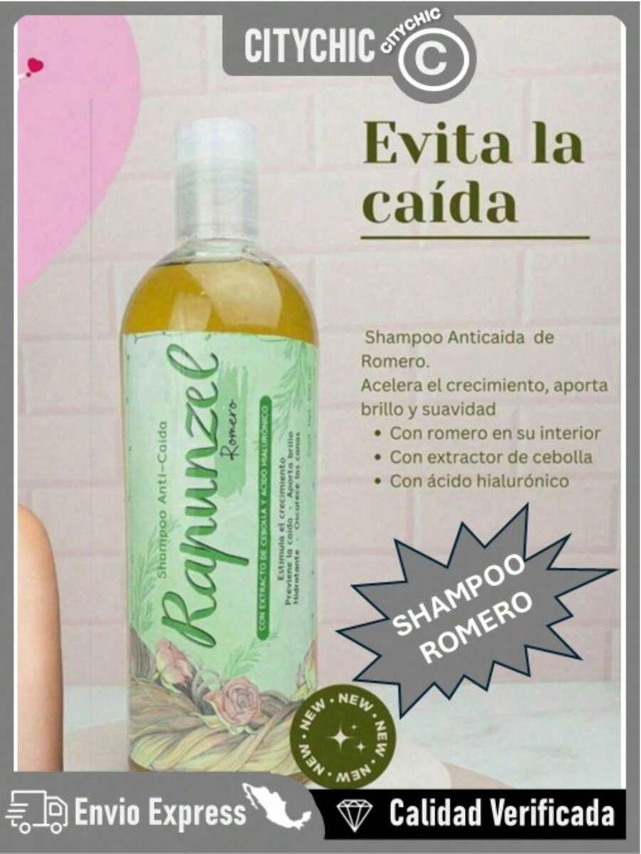 Shampoo Champú Artesanal con Romero para el cuidado del cabello, anticaída del cabello, antipicazón, Control de aceite, refrescante, nutritivo. sedosidad y brillo - Verde - Ver 1
