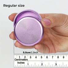 1 pieza/55mm Caja de almacenamiento de tabaco de aleación de aluminio - Impermeable, compacta y portátil, caja de almacenamiento de metal de bolsillo, a prueba de olores, a prueba de humedad y hermética, con tapa con bisagras, fácil de transportar, ideal para preservar cigarrillos, café y artículos pequeños