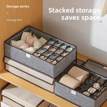 1pc Fabric Drawer Type Underwear Storage Box, Home Use Socks Panties Organizer, Wardrobe Intimate Apparel Storage Solution - Multicolor - View 10