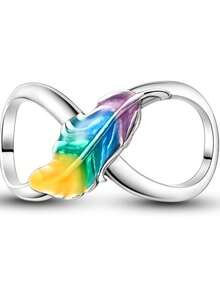 Easvnya New Silver Infinity Love Series Charms, Suitable For DIY Bracelet Necklace Minimalist Pendants, Fashionable Jewelry Making Accessories, Women Birthday Party Gift