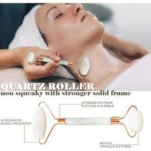 Nuevo set de rodillo y raspador facial Gua Sha - Masajeador facial, de cuello y de ojos para reducir la hinchazón y las arrugas, herramientas de spa para mujeres y hombres, kit de regalo de 4 colores