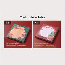 50 张/1 本创意卡通圣诞系列便签本，可爱又方便，适合客厅、厨房、卧室、办公室、教室 - 彩色 - 查看 11