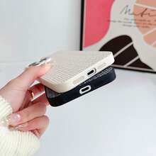 2-In-1 Knitted Texture Shockproof Protective Phone Case, Compatible With Iphone 11 12 13 14 15 16 Pro/Pro Max Series - Multicolor - View 5