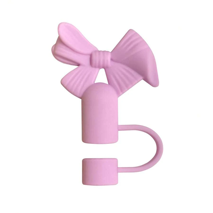 Bowknot 10mm Straw Stopper Dust Cap Cup Accessories Straw Lid - 2 - 查看 1
