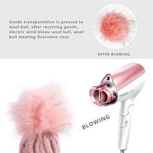 Women's Winter Ribbed Wool Hat Hat Coarse Knit Pom Pom Soft Warm Hat - 淺紫色 - 查看 6