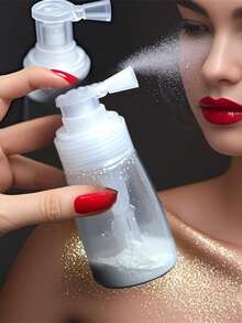 粉末喷雾瓶，喇叭形散粉包装瓶，干粉喷雾瓶，旅行包装瓶