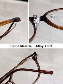 1副Y2K风格矩形镜框变色眼镜，女士小框（镜框宽度=134mm），原宿风时尚眼镜，日常佩戴，带眼镜盒 - 無色 - 查看 10