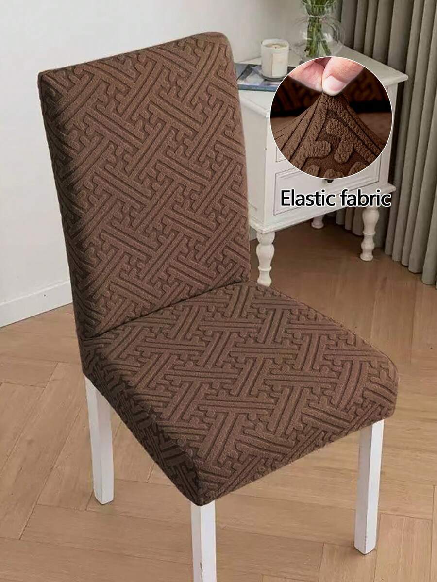 1pc/4pcs/6pcs Abstract Pattern Solid Color L-Shaped Chair Cover, Home Supplies, Dust-Proof Elastic, Nordic Modern Minimalist Style, Universal Elastic, Single, Stool Cover, Wear-Resistant Anti-Fouling, Chair Cover