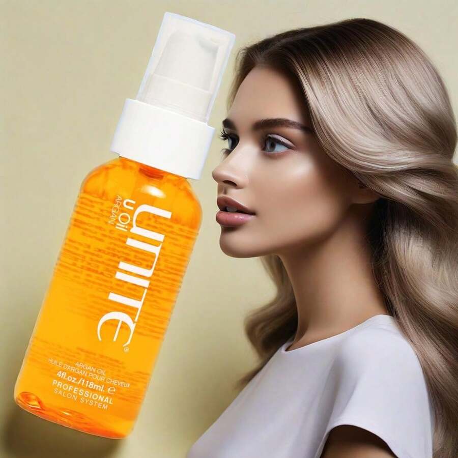 UNI Hair U Oil - Argan Oil Hair Nourishing Oil, 4 Fl. Oz Size For Daily Hair Care 118ml