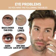 EAST MOON Men's Eye Cream Deep Moisturize Fade Fine Lines Improve Dark Circles Anti-Puffiness Improve Eyes Bags Lighten Dark Repair Damaged Skin Hydrate Energetic Eye Roller - Black - View 6