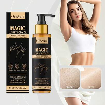 Tinh dầu dưỡng thể làm săn chắc 100ml, dầu massage dưỡng ẩm nhẹ nhàng được thiết kế để chăm sóc cơ thể, thoải mái và không gây bết dính, làm săn chắc da và tăng cường độ đàn hồi cho hiệu quả làm săn chắc.