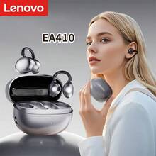 Lenovo EA410 True Wireless Bluetooth Headphones, Bone Conduction, Non-In-Ear, Open-Ear Clip, Sports Running Ear-Hook Style (Chinese Packaging) - Grey - View 10