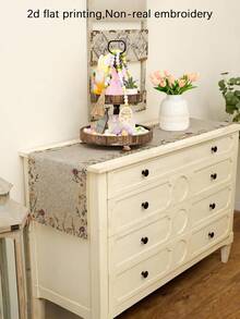 1 khăn trải bàn thêu hoa nhiều màu, khăn trải bàn hình chữ nhật, có thể giặt được, thích hợp cho bữa tối gia đình, bàn cà phê, đồ trang trí phòng bếp và phòng ăn bền, đồ trang trí bàn ăn cho tiệc tùng và cảnh trí, đồ trang trí nhà cửa, khăn trải bàn ăn nhà bếp, đồ trang trí bàn hiên ngoài trời, khăn choàng lò sưởi - Nhiều màu - Xem 8