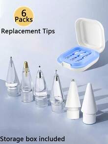 Replacement Pencil Tips Compatible With Apple Pencil 1 2 Pro Gen Universal Soft Nibs Tablet Pen Tip For IPencil IPad Pro Stylus Pen Nib Gifts For Mother, Family, Friends, Birthday, Holiday Pen Accessories