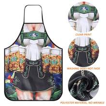 2pcs Different Styles Oktoberfest Aprons, Women's German Bavarian Oktoberfest Dress, Tight Fit Costume, Novelty Aprons Suitable For Bavarian Beer Festival, Kitchen Cooking, BBQ Party - Cute Apron - View 4