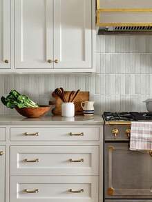 1/5/10/20 件浅灰色砖纹仿瓷砖自粘墙贴，即撕即贴墙砖，防水墙纸，适用于客厅厨房后挡板浴室家居。 - 淺灰色 - 查看 2