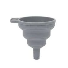 1pc Car Engine Oil Funnel, Car Universal Silicone Liquid Funnel, Foldable Portable Car Oil Change Funnel, Telescopic Long Neck Liquid Funnel