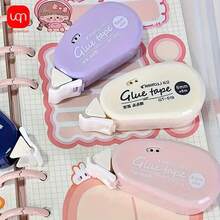 1/3 Double-Sided Adhesive Tape, Acid Free File , DIY Clip Art Collage Album, School Stationery Supplies Roll Tape, Permanent Tape Roll Roller, Very Suitable For Craft And Clip Art Tape Dispenser (Color Random)