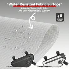 Rhinowalk Bolsa para cuadro de bicicleta, bolsa de tubos, bolsa triangular, bolsa para manillar, accesorios para bicicleta - blanco - Ver 7