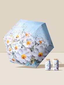 迷你折叠伞，防水便携旅行伞，女士防晒防紫外线伞，遮阳防雨两用，五折超轻便携，迷你旅行伞，防风防晒，99%紫外线防护，男女通用 - 彩色 - 查看 16