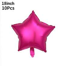 18" ,10" Star Balloons Foil Balloons Mylar Balloon For Birthdays Christmas, Halloween, New Year's Day,Baby Shower, Gender Reveal, Wedding, Magical Prom, Engagement Party Decoration
