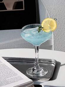 Bộ 2/6 ly thủy tinh pha lê dùng để uống Martini, nước ép, sâm panh, sữa chua, thích hợp cho nhà hàng, tiệc chiêu đãi, liên hoan, họp mặt, đám cưới, làm quà tặng. - Trong sáng - Xem 4