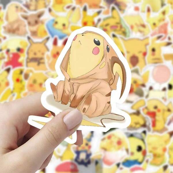 Anime Pokemon Stickers Cool Cartoon Kids Decals Toy DIY Phone Case Water Bottle Notebook Graffiti Sticker Gifts