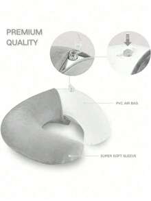 وسادة سفر قابلة للطي خفيفة الوزن، إكسسوار أساسي للسيارة والطائرة والرحلات البحرية - الطراز الأول مع حزام الذراع! تدعم الرأس والجسم والذراعين، وتوفر دعمًا مائلاً. أنشئ نظام نوم متوازن مثالي في أي وقت وأي مكان! - متعدد الألوان - مشاهدة 3