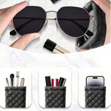 1/2/4/8 Peças Bolsa Portátil de Óculos de Sol em PU, Design de Malha de Couro Aberta, Estojo Macio para Óculos Feminino, Estojo Portátil para Óculos Masculino, Preto, Branco, Rosa, Camelo 4 Cores, Pano de Limpeza de Óculos (Cor Aleatória), Estojo de Óculos Resistente a Arranhões para Viagem e Trabalho, Adequado para Estudantes, Idosos, Meninos, Meninas e Outros Sacos de Óculos, Sacos de Armazenamento