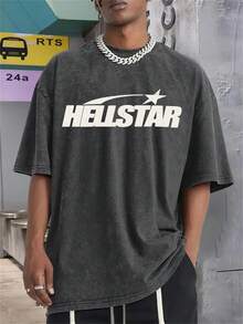 Star Print Tee Shirt, Tees For Men, Casual Short Sleeve T-Shirt For Summer - 黑色 - 查看 2