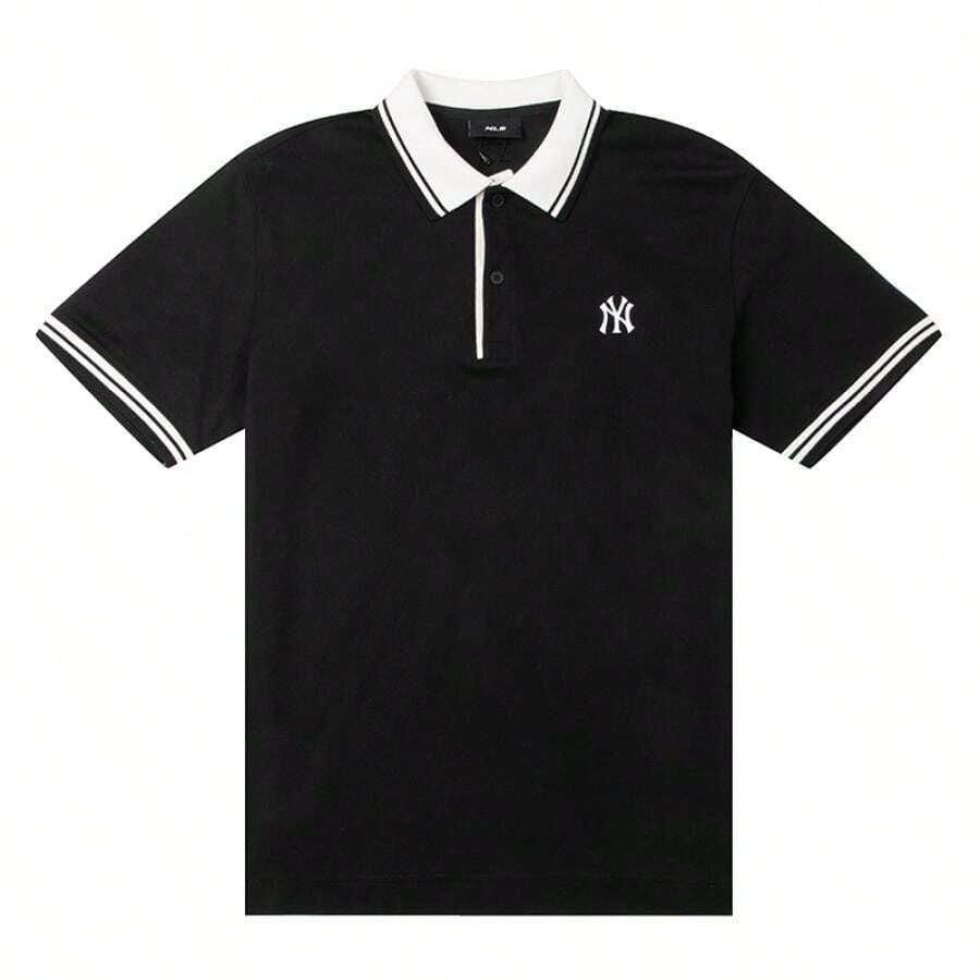 MLB Koszulka polo z krótkim rękawem i prostym kołnierzykiem, unisex, dojazdy do pracy, sport na świeżym powietrzu