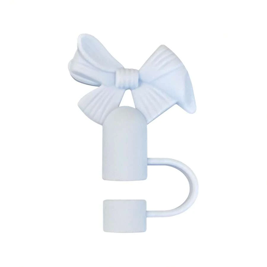 Bowknot 10mm Straw Stopper Dust Cap Cup Accessories Straw Lid - 3 - 查看 1