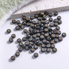 100 Miếng 7mmx4mm Acrylic tròn Hạt Với Con số 0-9 In Với Hỗn hợp Màu sắc , DIY Làm đồ trang sức Cung cấp Đối với Vòng tay Dây chuyền Móc chìa khóa - Hạt số - Xem 28