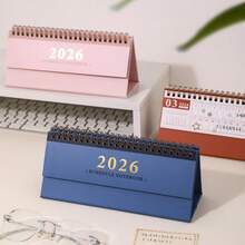 Calendario de escritorio mini 2026, versión horizontal minimalista, estilo INS, decoración de escritorio, planificador, seguimiento mensual - Unitalla - Ver 9