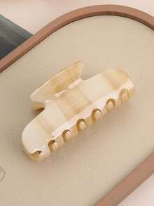 1pc Plus Size Women's Leopard Print Acrylic Hair Claw Clip, Fashion Hair Accessory For Ponytail, Mother's Day Gift, Suitable For Thick, Long, Curly, Wavy Hair Hair Accessories Fall Hair Clips Autumn Decor Accessories For Women