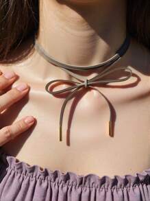 1 pezzo Collana con fiocco personalizzata minimalista e alla moda