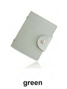 26卡槽PU皮革卡收纳袋男女通用简单纹理多卡槽卡袋学生多功能卡ID窗口带钱夹日常 /Men生日礼物给朋友妈妈礼物教师节礼物万圣节礼物圣诞礼物返校学生（随机拼接颜色）卡套钱包名片夹信用卡夹女士照片卡套女士迷你钱包卡钱包 - 彩色 - 查看 21