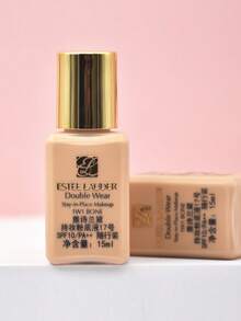 Estée Lauder Maquillaje de larga duración Double Wear - 1W1 Warm Porcelain, Maquillaje de cobertura completa, resistente al agua y al sudor, sin aceite, tamaño de viaje, 15ml/0.5oz - 1W1 - Ver 7