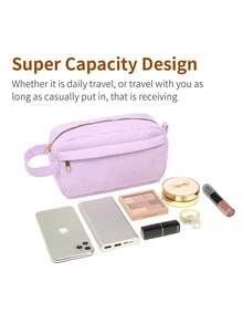 1PC Custom Handmade Name Cosmetic Bag, Corduroy Cosmetic Bag, Sanitary Napkin Storage Bag, Travel Cosmetic Bag, Personalized Storage Bag, Multifunctional, Decorative, Letters, Solid Color, Exquisite, Fashionable, Vintage, Modern, Colorful, Casual, Basic Style, Relaxed, Soft, Unique, Customized, Personalized, Customized, Ideal Gift For Her, Girlfriend, Her, Friends