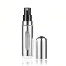 1pc 5ml Refillable Travel Perfume Atomizer Spray Bottle, Portable Bottom Filling Perfume Bottle - 亮黑色 - 查看 5