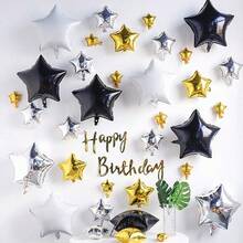 18" ,10" Star Balloons Foil Balloons Mylar Balloon For Birthdays Christmas, Halloween, New Year's Day,Baby Shower, Gender Reveal, Wedding, Magical Prom, Engagement Party Decoration