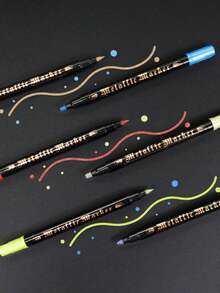 GUANGNA 36 Pennarelli per vernice acrilica brillante - Penne glitter metalliche per l'arte creativa su una varietà di superfici - Perfette per scrapbooking, pittura su rocce, ceramica, vetro, legno, tessuti, tela, tazze per uso artistico professionale