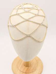 Faixa de cabeça de renda estilo boêmio, acessório luxuoso para vestidos de noite em festas elegantes