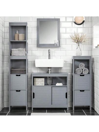 SoBuy Bathroom Spiegel FRG129 SG view 3